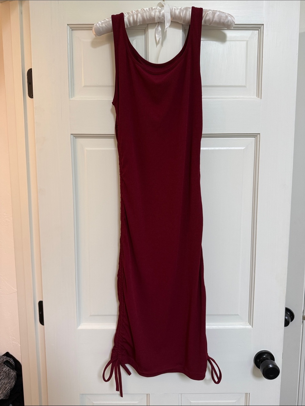 Bodycon Dress with Side Drawstring cinch